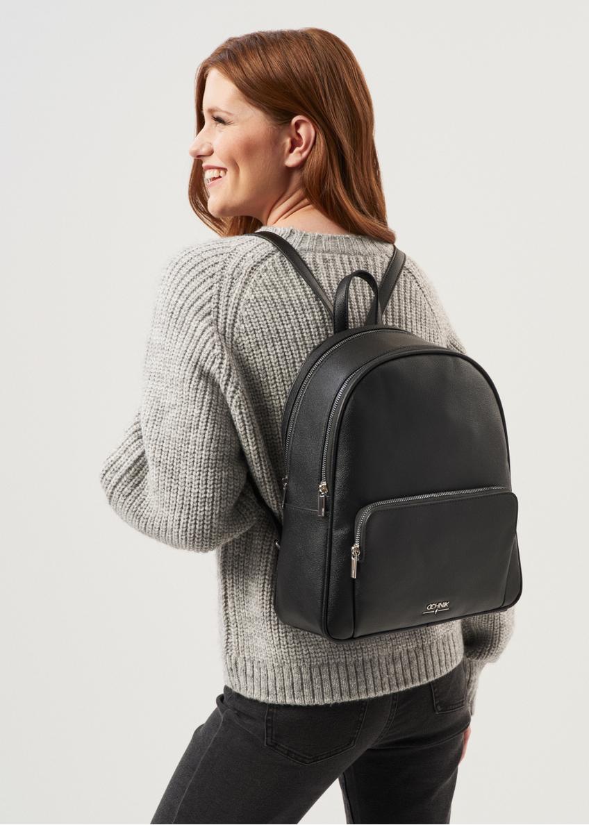 Black large women's backpack TOREC-0725A-99(Z25)