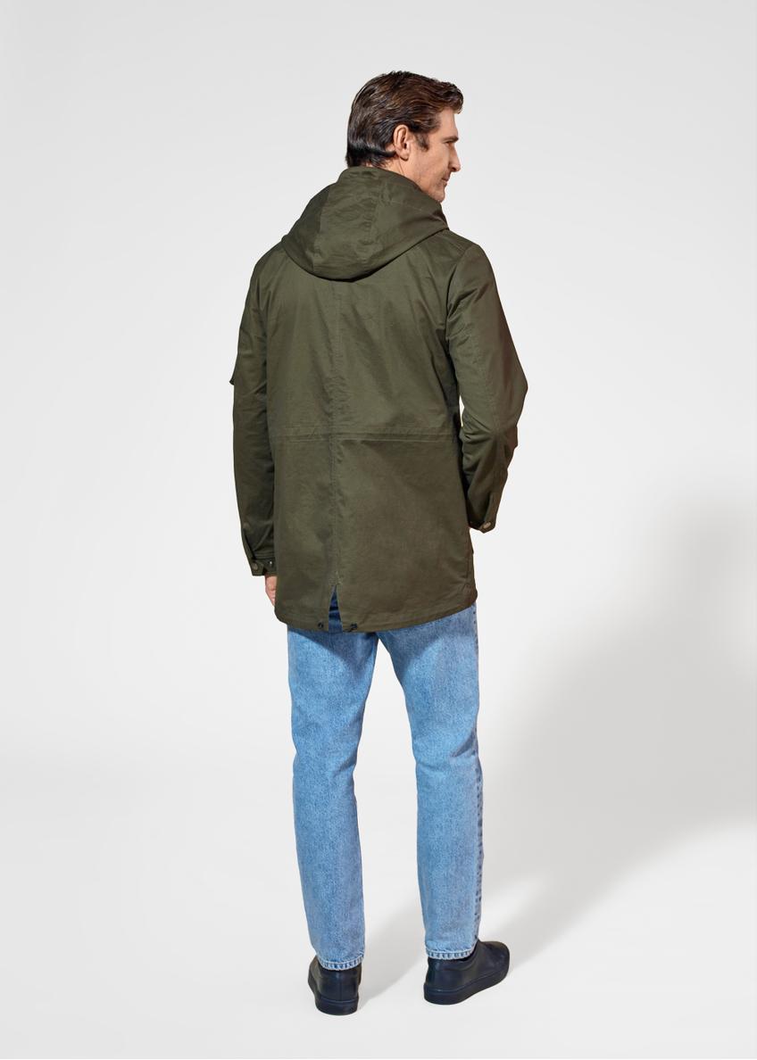 Men's olive parka jacket KURMT-0364-57(W25)