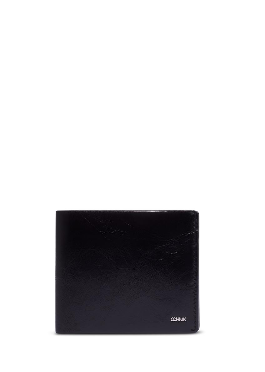 Men's small leather wallet PORMS-0724-9P(Z26), front product view on white background.