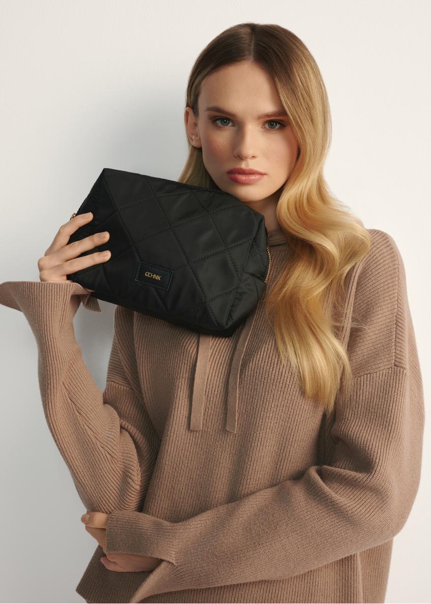 Black women's cosmetic bag TOREN-0267A-99(Z25)