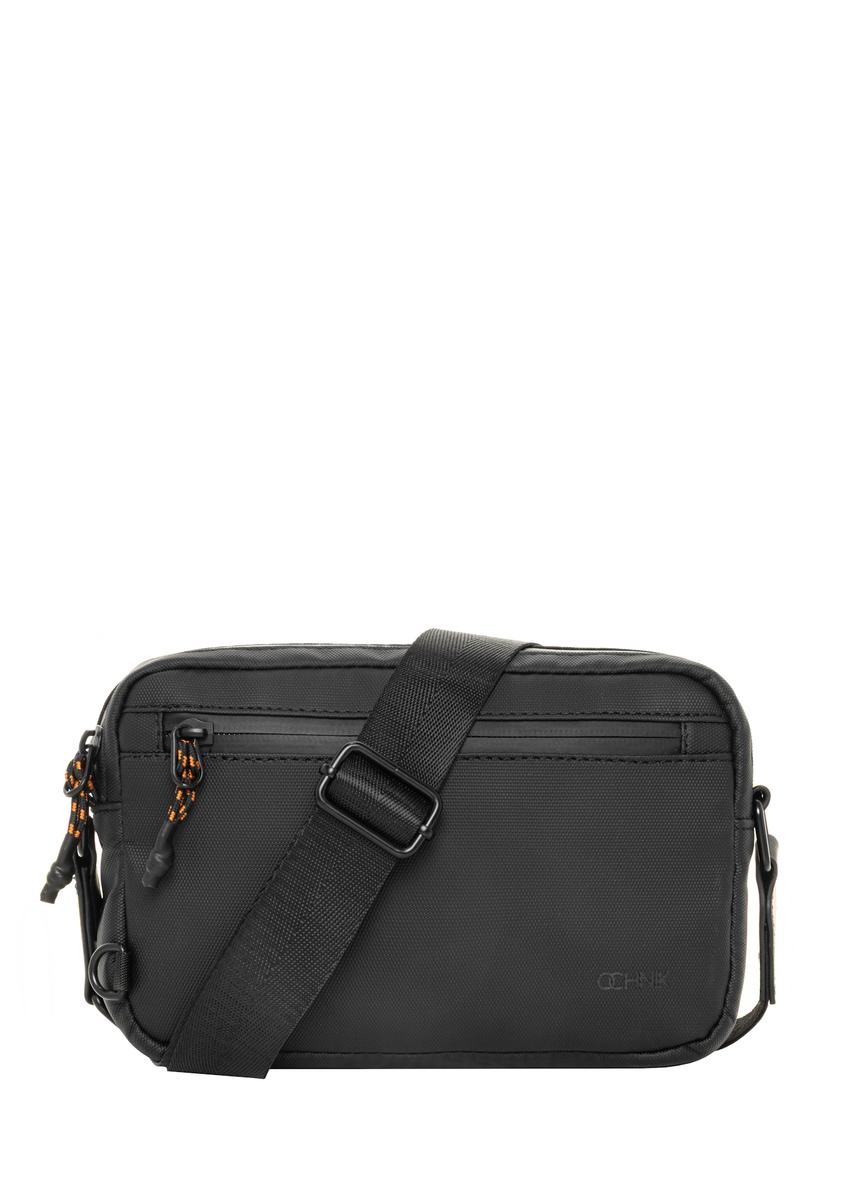 Black men's shoulder bag TORMN-0433-99(Z26), front product view on white background.