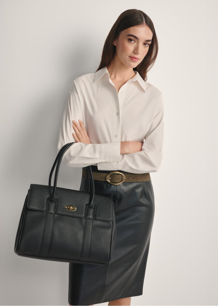 Large black women's handbag TOREC-1139-9I(W26)