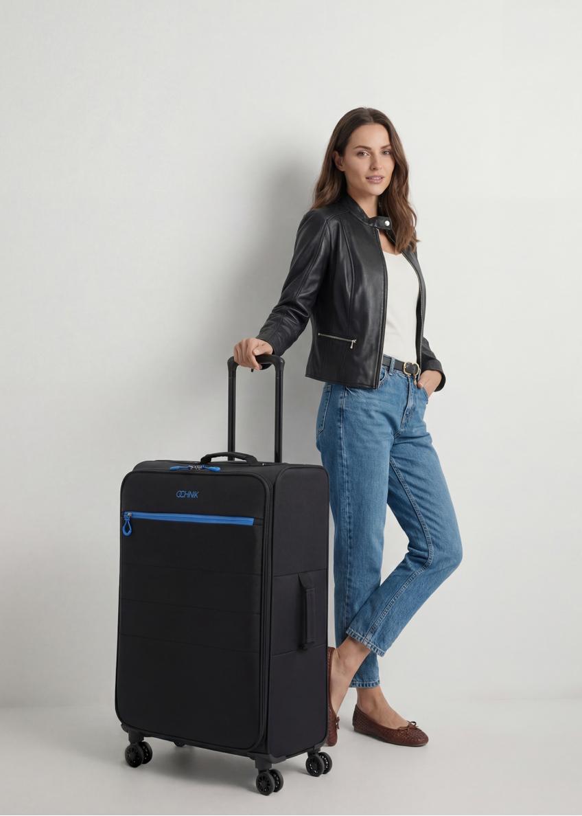 Large suitcase on wheels WALNY-0045-99-28(W26)