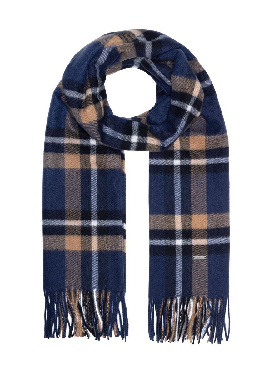 Men's winter scarf in check SZAMT-0079-69(Z24)