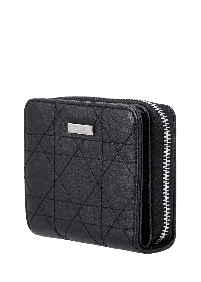 Medium women's wallet with stitching POREC-0442-9P(Z26)