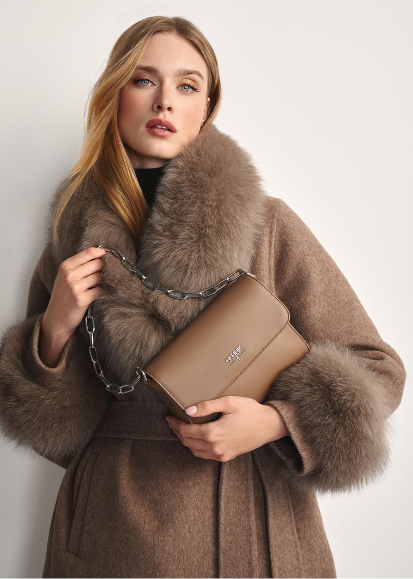 Dark beige women's messenger bag TOREC-0767C-81(Z25)