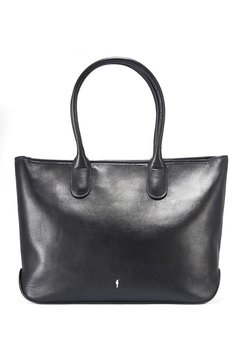 Large black leather women's handbag TORES-1149-99(Z25)