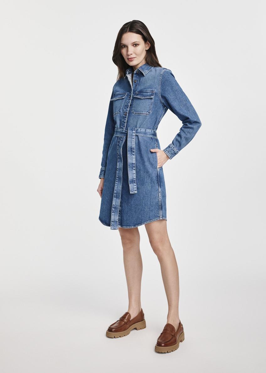 Denim shirt dress SUKDT-0213-69(W25)-02