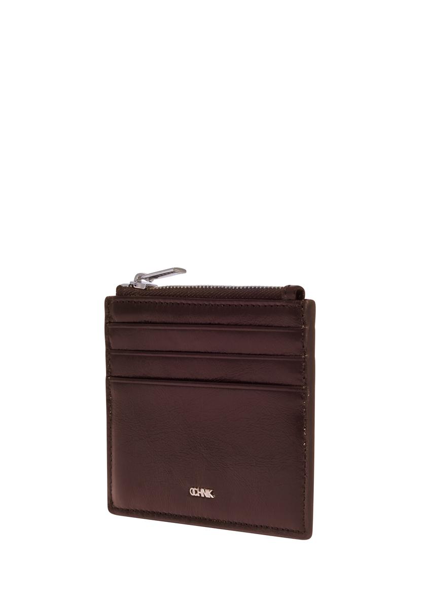 Brown Leather Card Case PORMS-0732-1G(Z26)