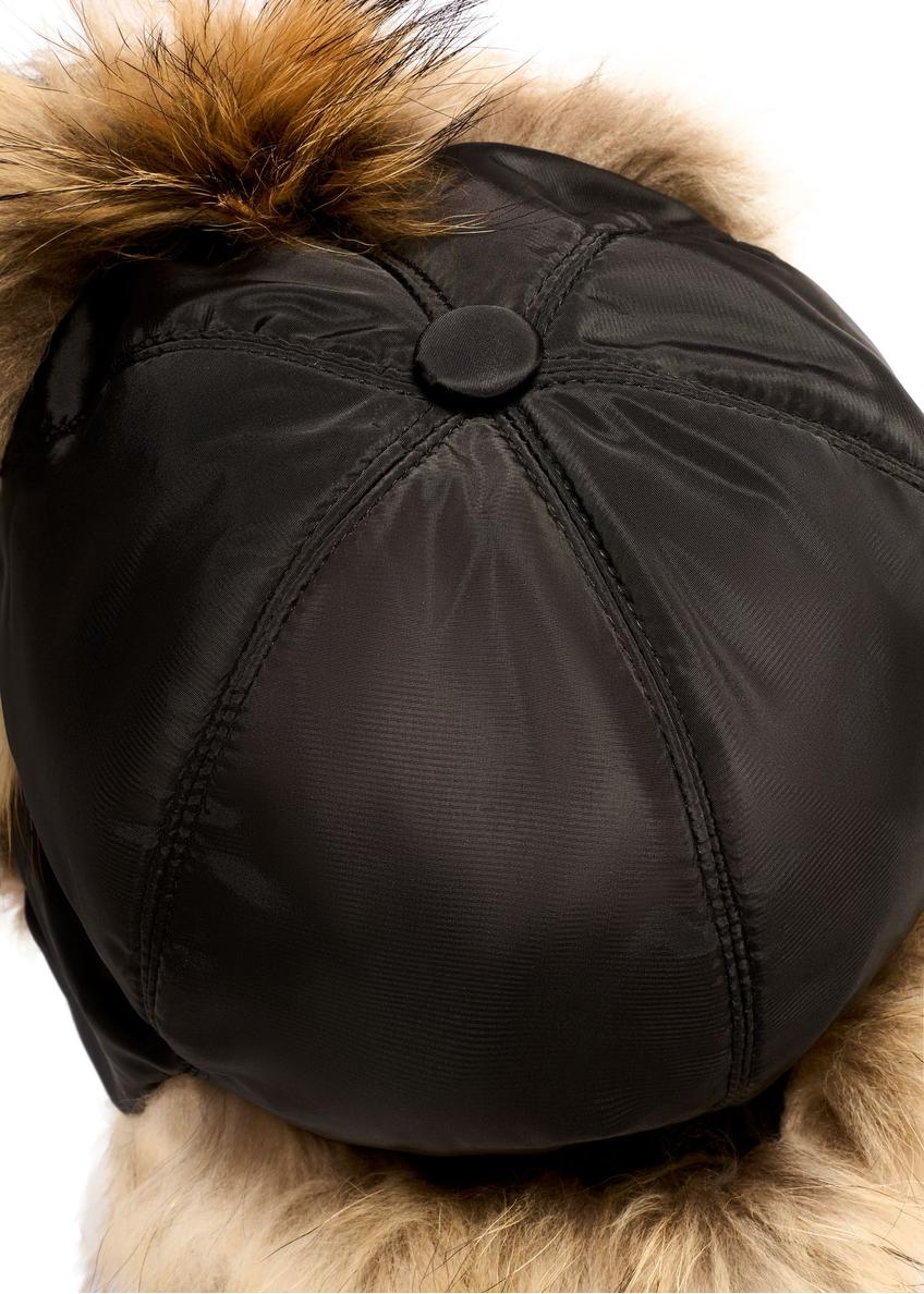 Women's hat with natural raccoon fur CZADF-0048-9J(Z26)