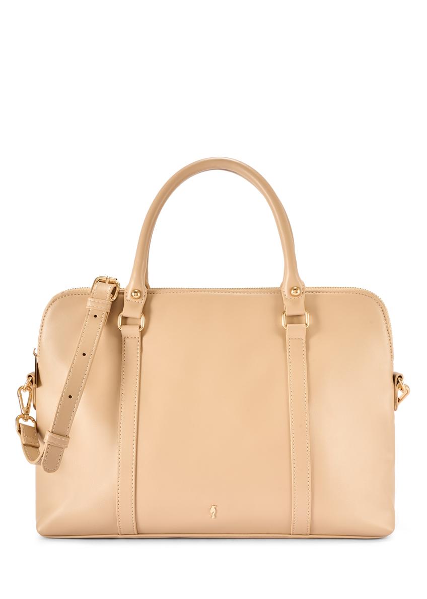 Beige women's laptop bag TOREC-1130-1A(W26)