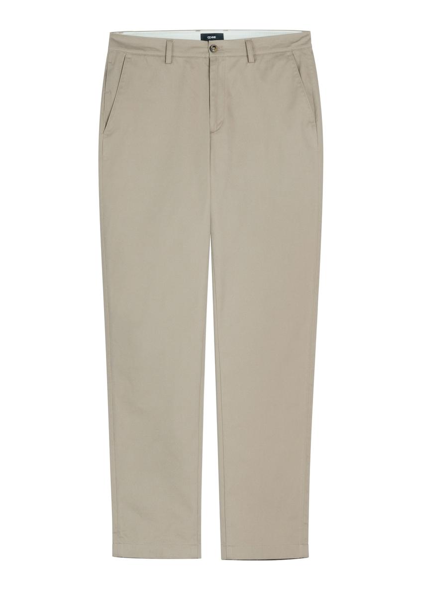 Dark beige men's trousers SPOMT-0121-1K(W26)
