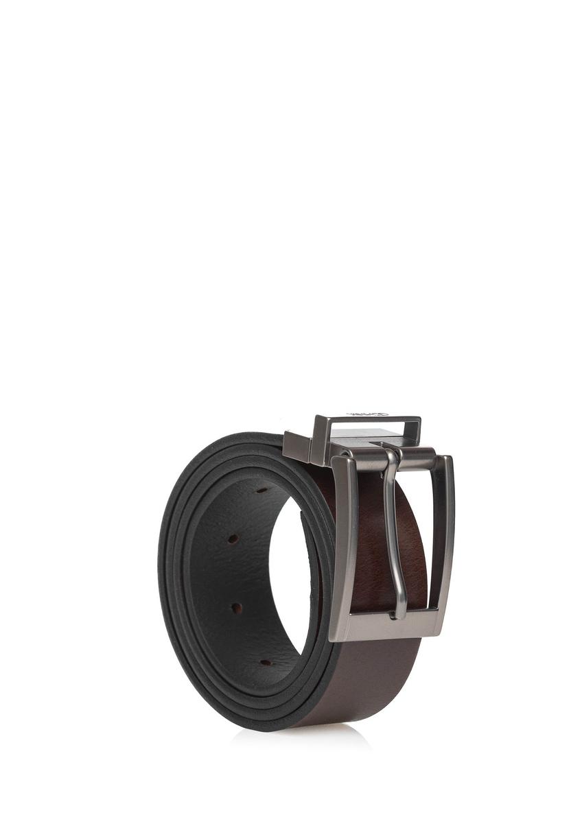 Double-sided leather men's belt PASMS-0167A-98(Z24)