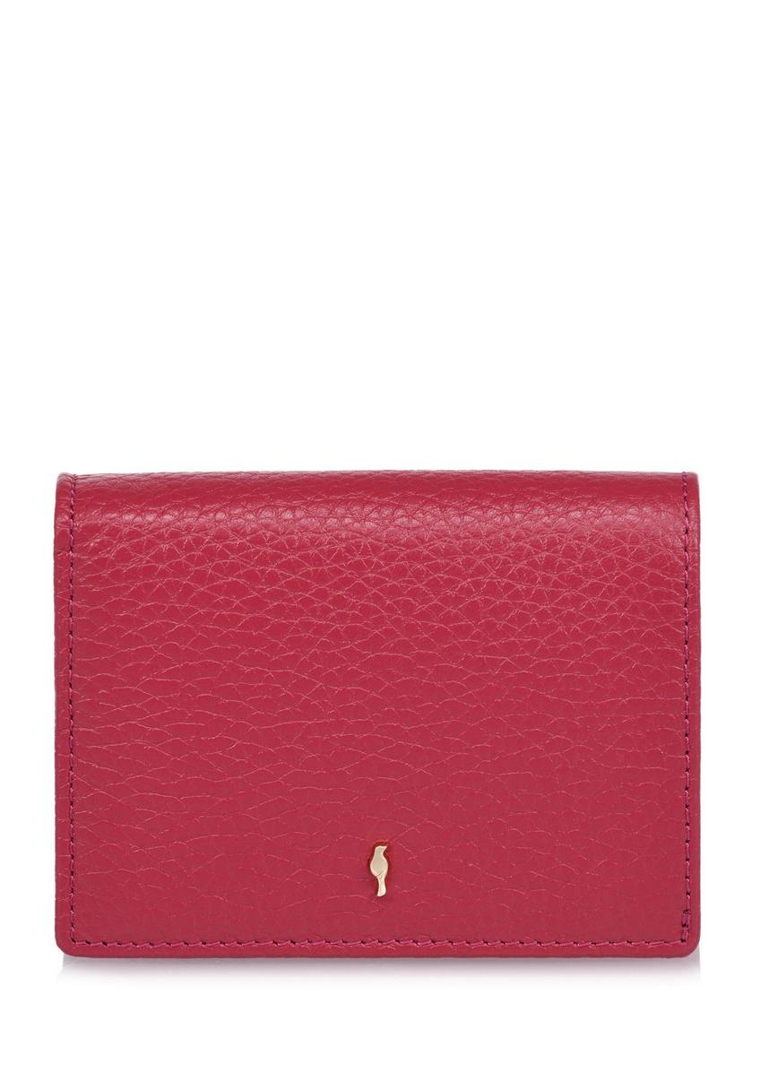 Pink leather women's wallet with RFID protection PORES-0807RFID-34(W24)-06