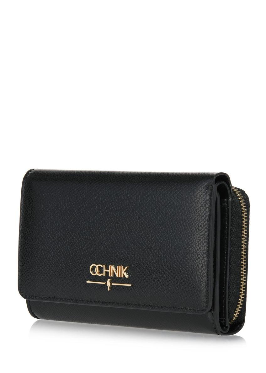 Black large women's leather wallet PORES-0930A-99(Z25)