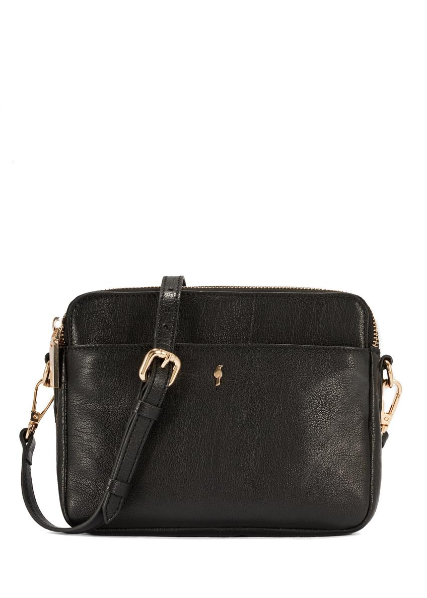 Women's leather shoulder bag TORES-1163-99(Z25), front product view on white background.