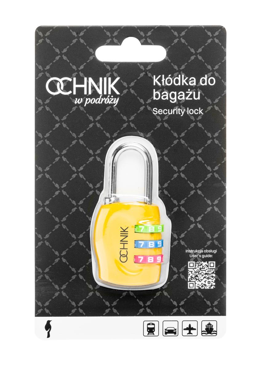Yellow combination padlock AW-015-0005-2B(W26)