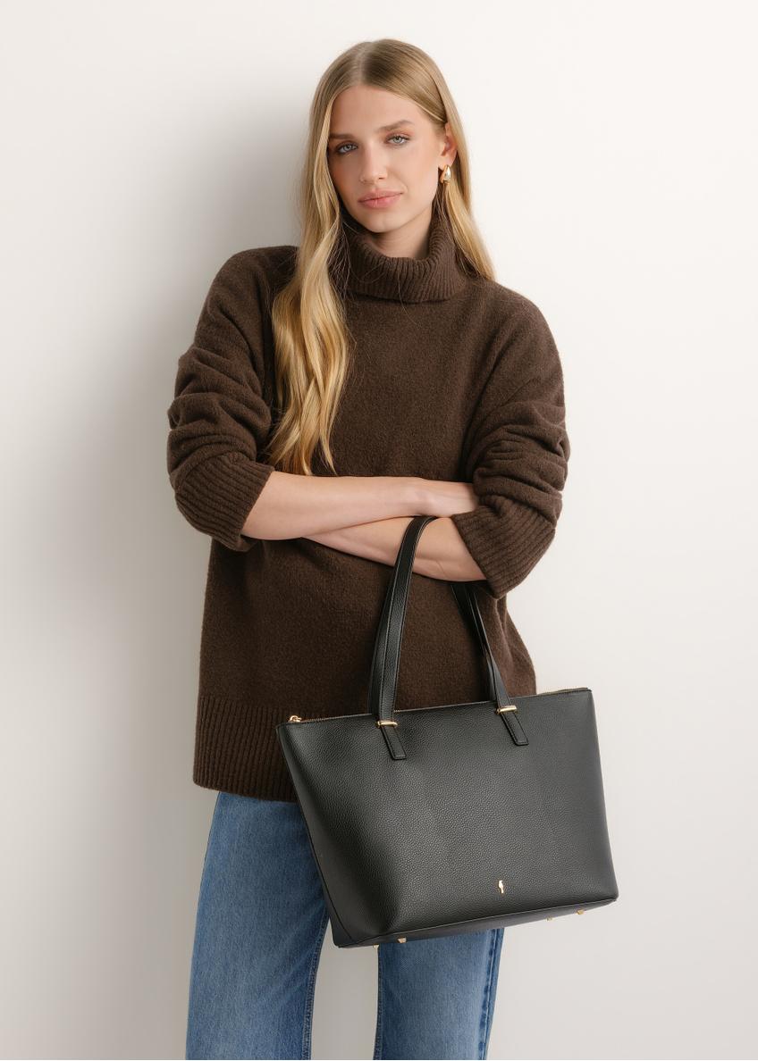 Black women's shopper bag TOREC-0953A-9I(Z26)
