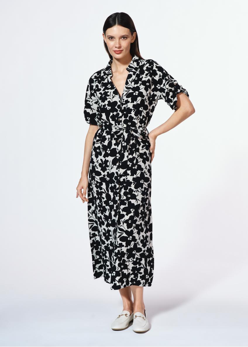 Women's floral midi dress SUKDT-0219-81(W25)-01