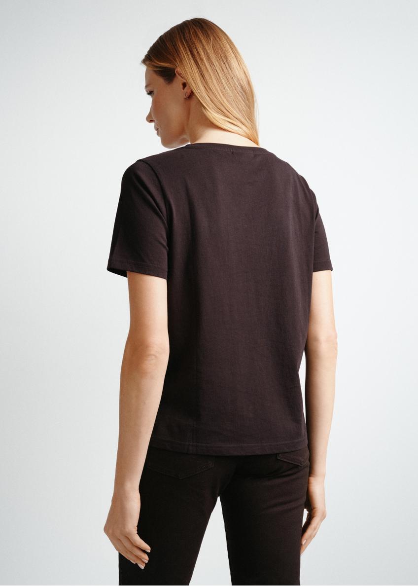 Black Women's Basic T-shirt TSHDT-0120-99(W25)