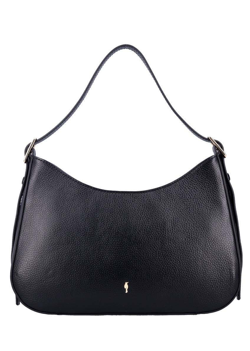 Black leather women's shoulder bag TORES-1348-9I(Z26)