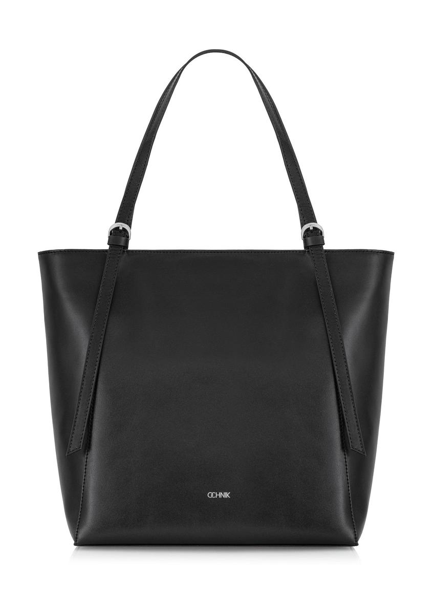 Capacious black women's shopper bag TORES-1058-99(Z24)-07