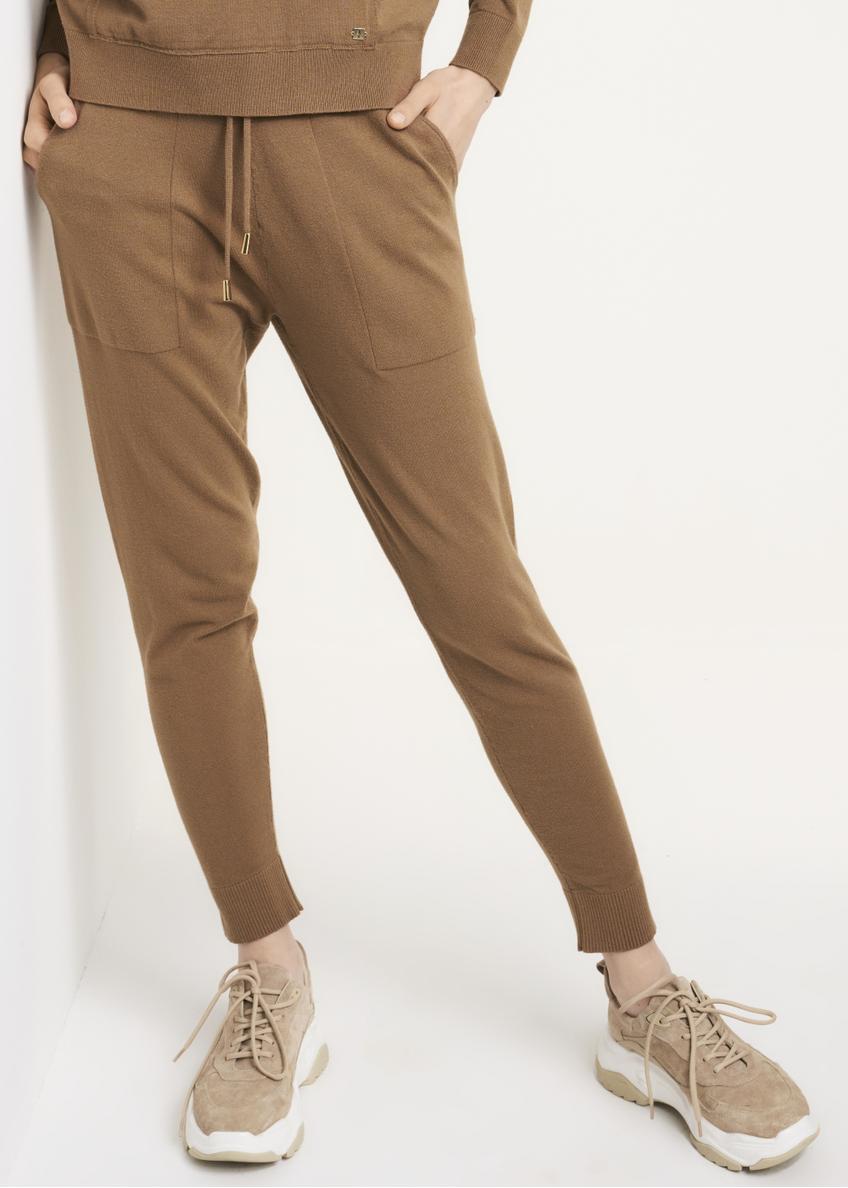 Beige women's sweatpants SPODT-0073-81(Z22)-01