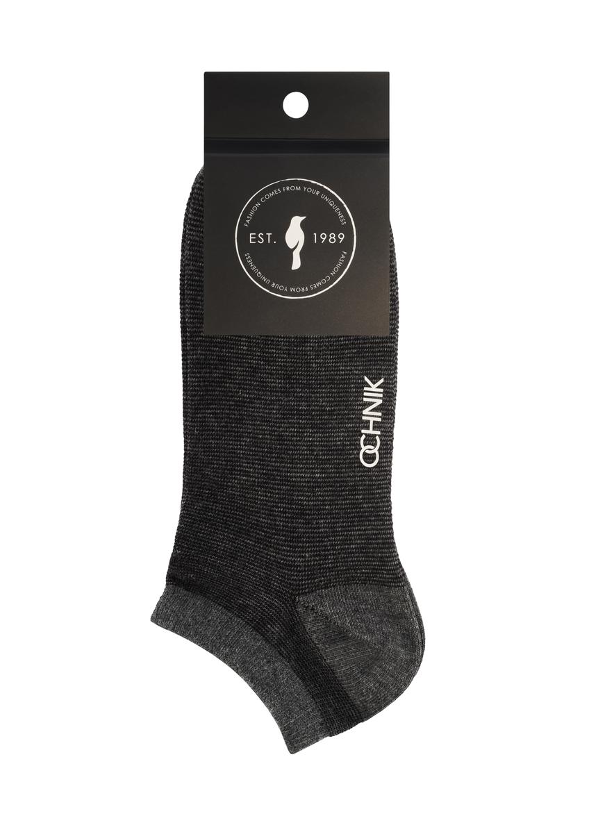 Men's gray striped socks SKAMT-0200-9B(W26)