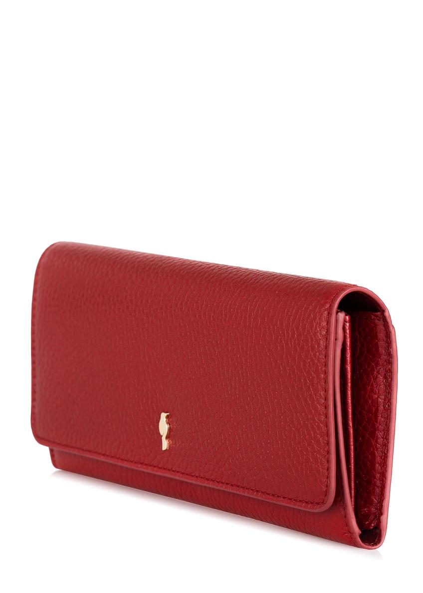 Large red leather wallet for women PORES-0893-40(Z23)