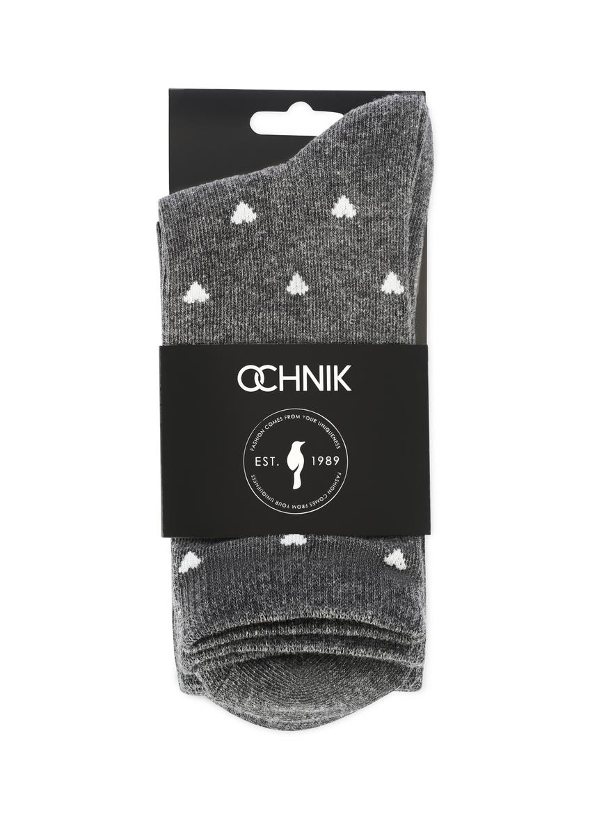 Set of gray women's socks ZESDT-0033-91(Z25), view of the product in the packaging on a white background.