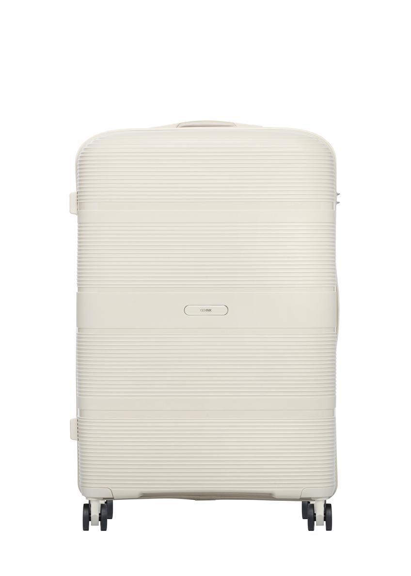 Large suitcase on wheels WALPP-0022-0C-28(W26), product view from the front on a white background.
