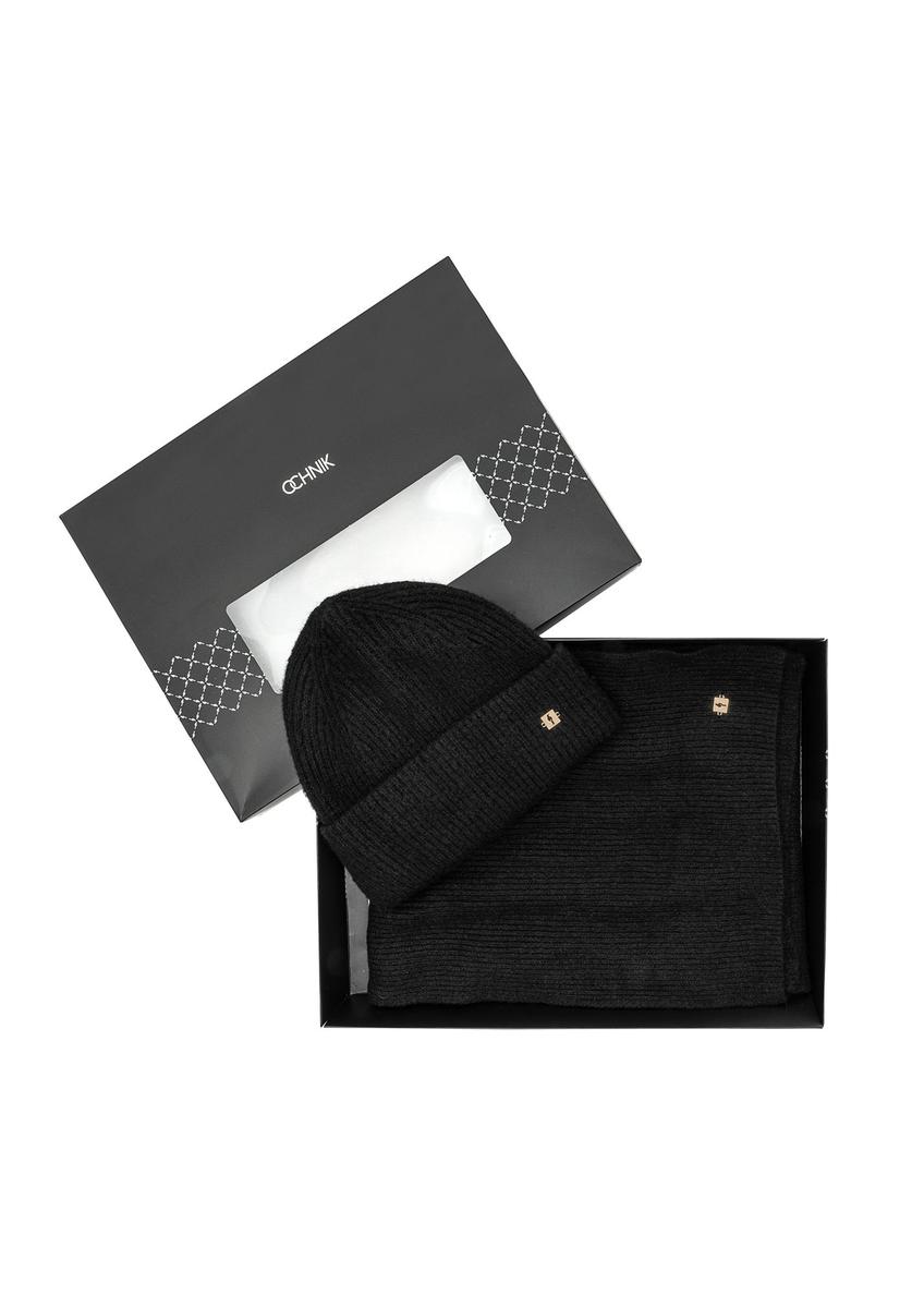 Viscose hat and scarf set ZESTD-0012-99(Z25)