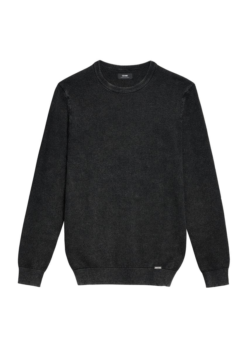 Men's sweater in black SWEMT-0181-99(Z25)