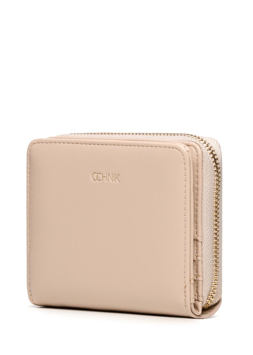 Beige small women's wallet POREC-0399A-81(Z25)