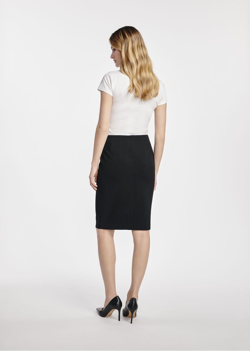 Classic black pencil skirt SPCDT-0088-99(W25)