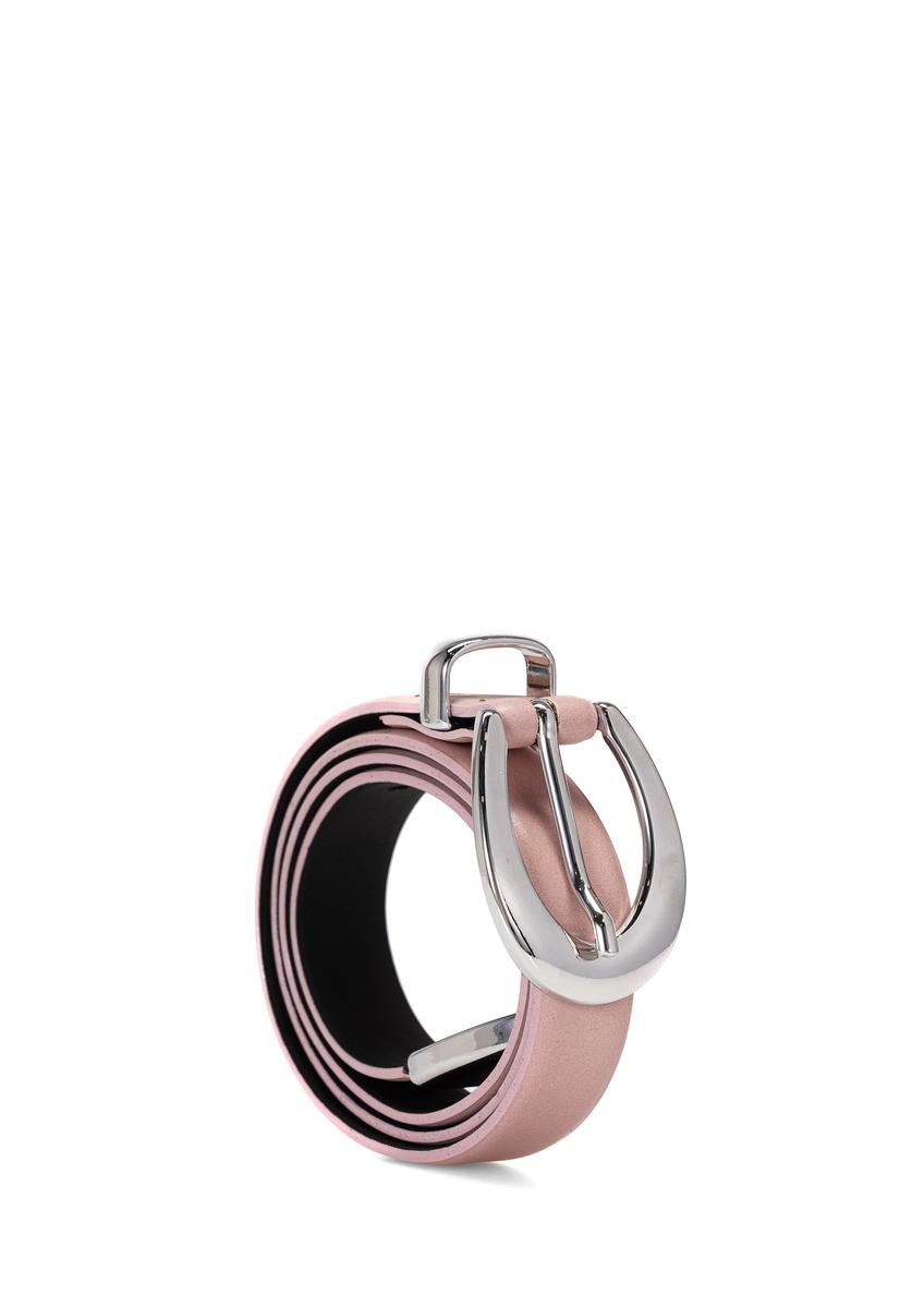 Pink leather women's belt PASDS-0325-31(W25)