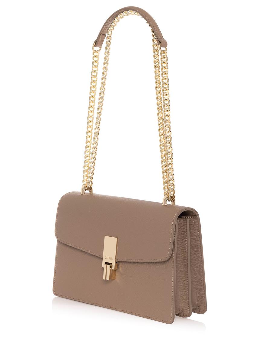 Beige women's handbag on a chain TOREC-1023-81(W25)