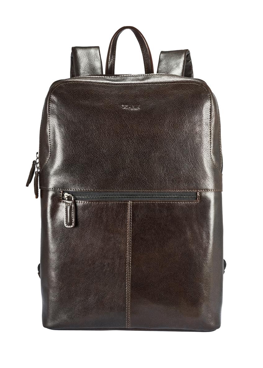 Leather brown men's backpack TORMS-0457-89(W25)