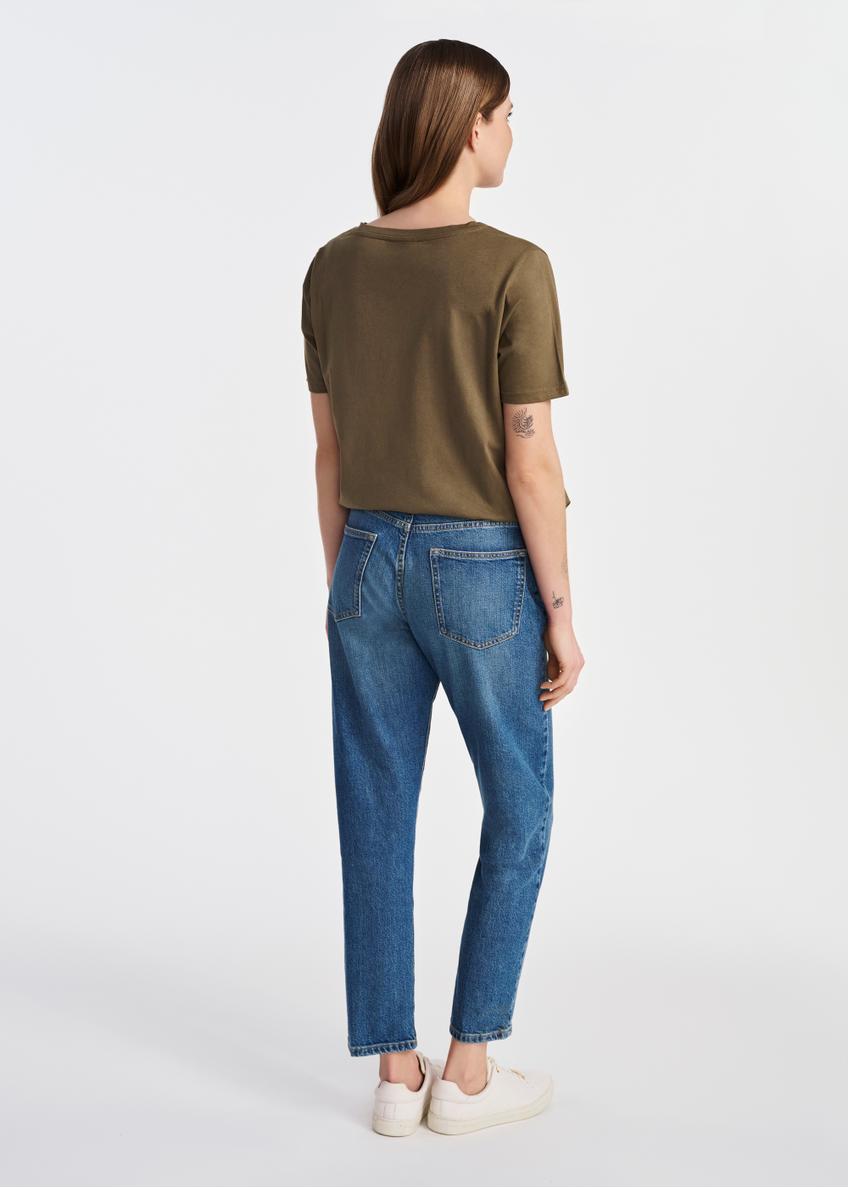 Khaki basic women's t-shirt TSHDT-0120-54(W25)