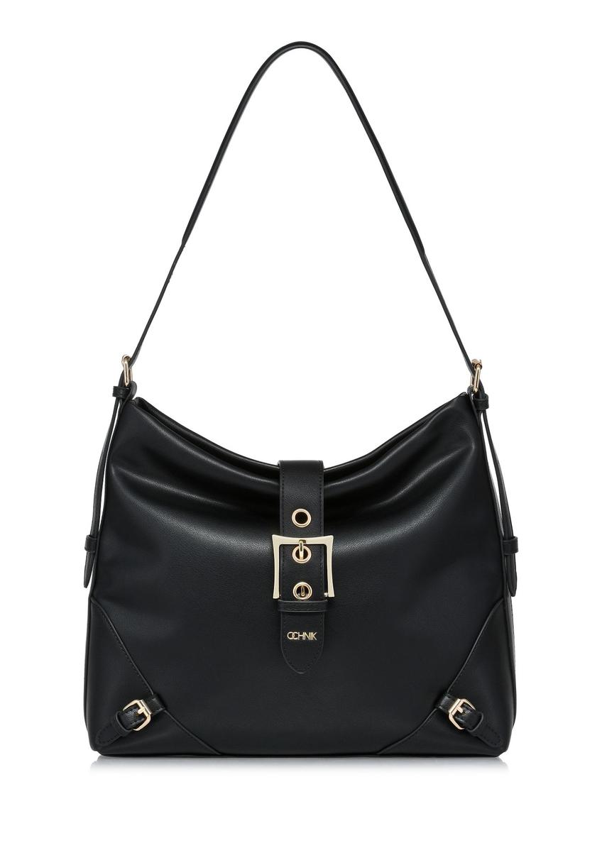 Black women's shopper bag TOREC-0950-99(Z24)