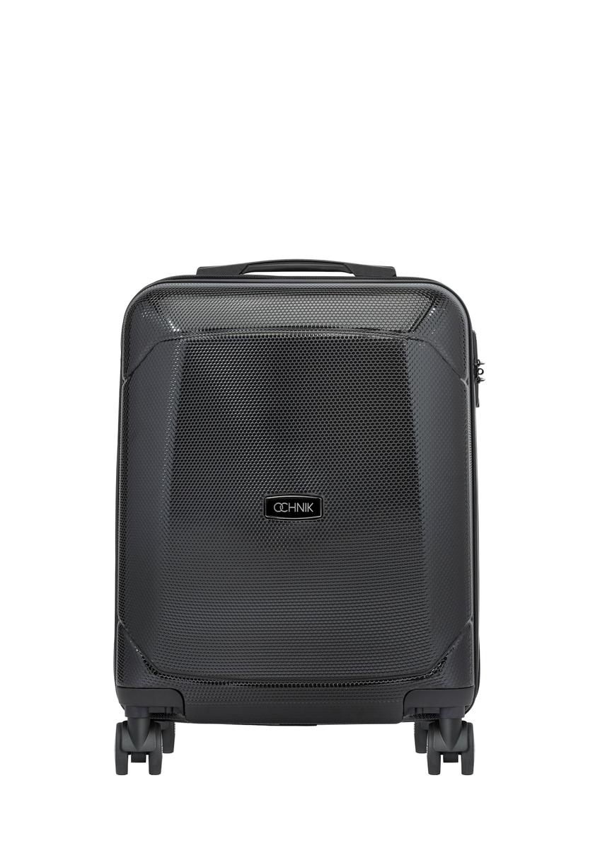 Small suitcase on wheels WALPC-0014-99-19(W26), front product view on white background.
