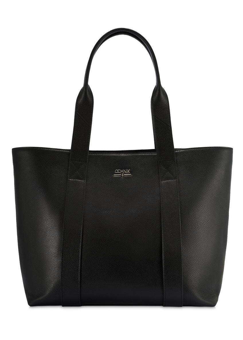 Black elegant women's shopper bag TORES-1200-99(Z25)