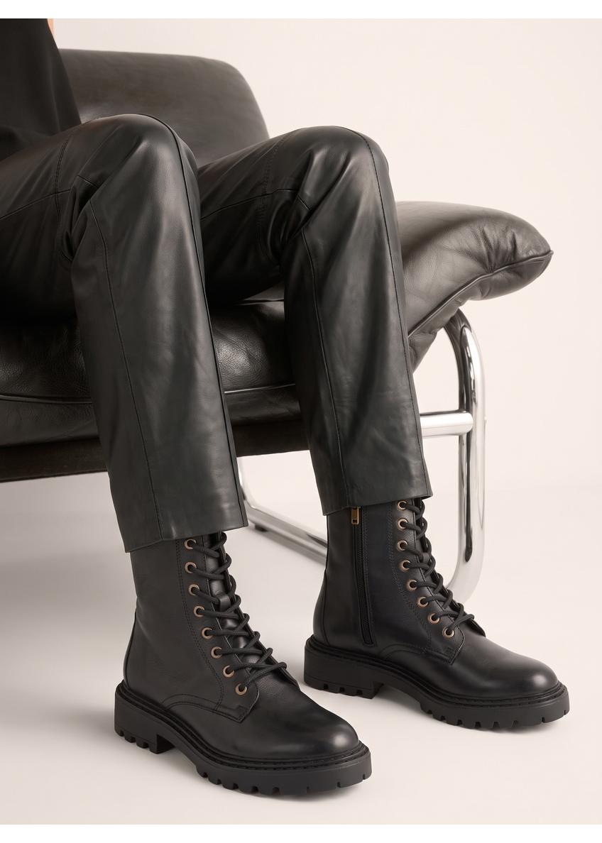 Black women's ankle boots BUTYD-1192-99(Z26)
