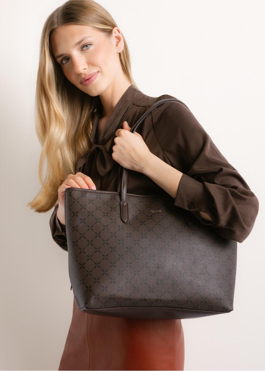 Signed women's shopper bag TOREC-1299-1P(Z26)