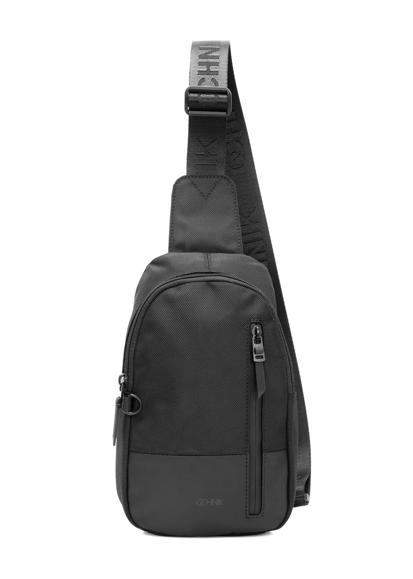 Black men's crossbody bag TORMN-0419-99(W26)