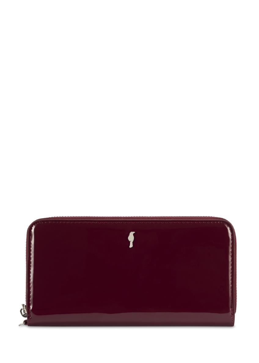 Large burgundy women's wallet POREC-0418-49(Z25)