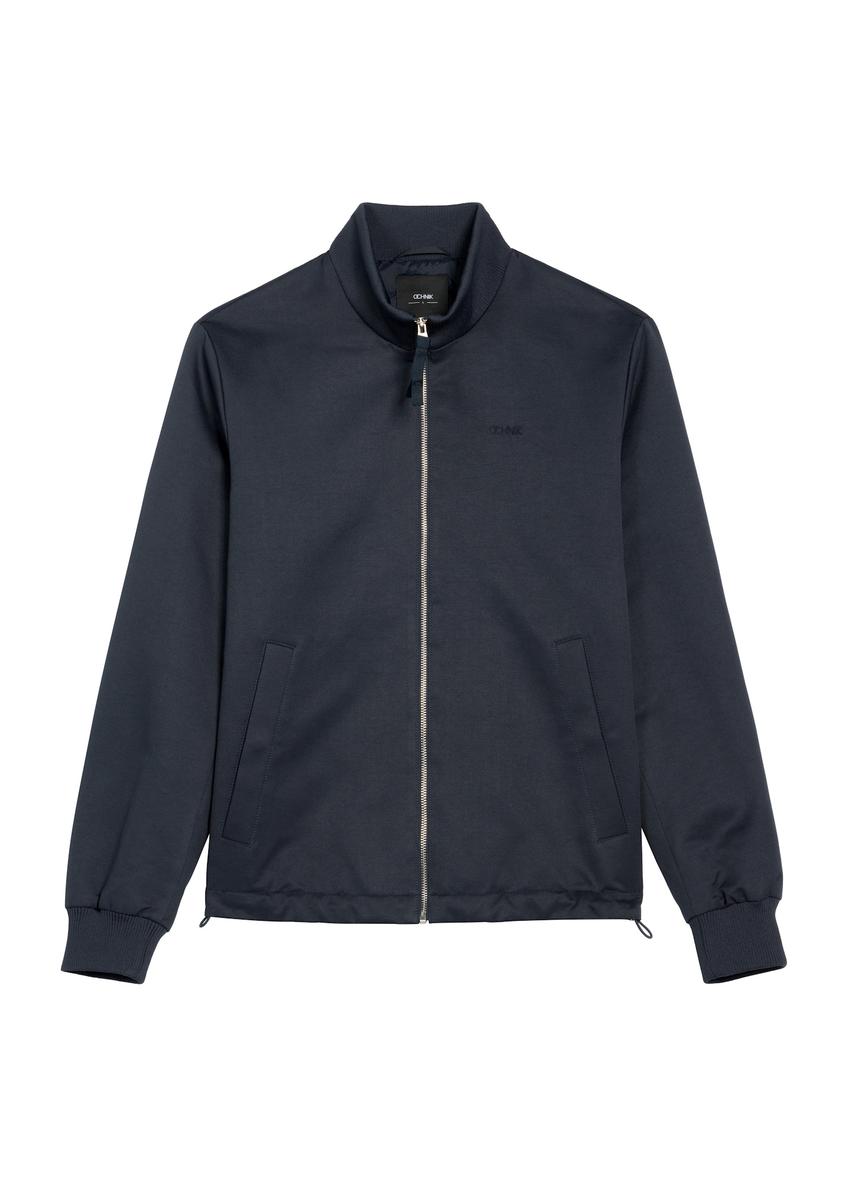 Men's navy blue transitional jacket KURMT-0404-7D(W26)