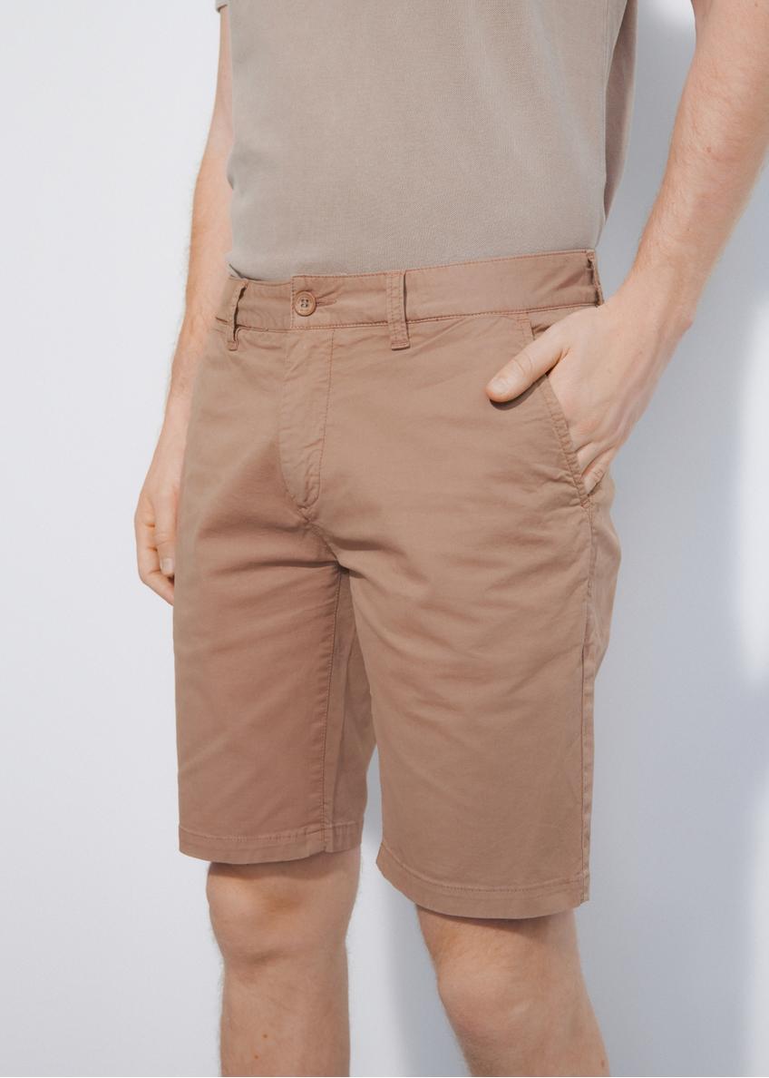 Beige men's shorts SZOMT-0024-24(W23)-01