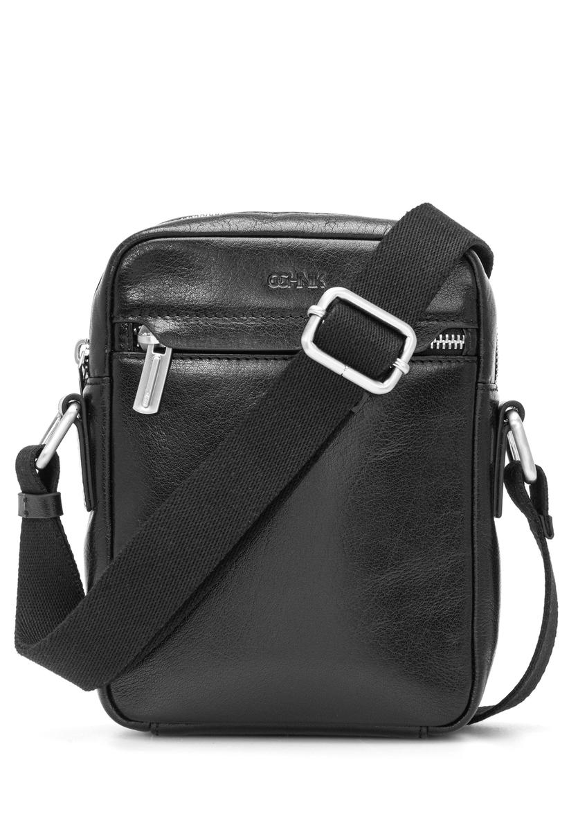 Black leather men's bag TORMS-0505-99(W26)