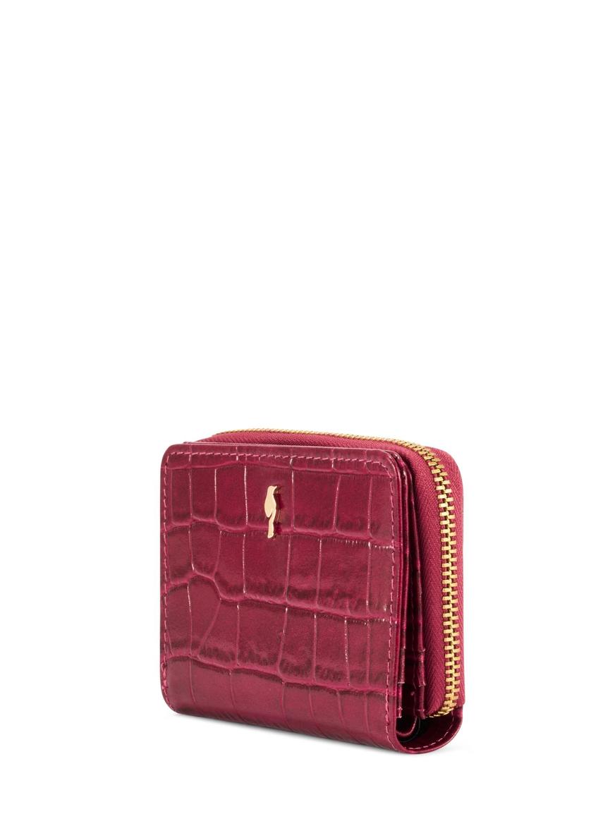 Pink croco women's wallet PORES-0888B-5B(Z26)